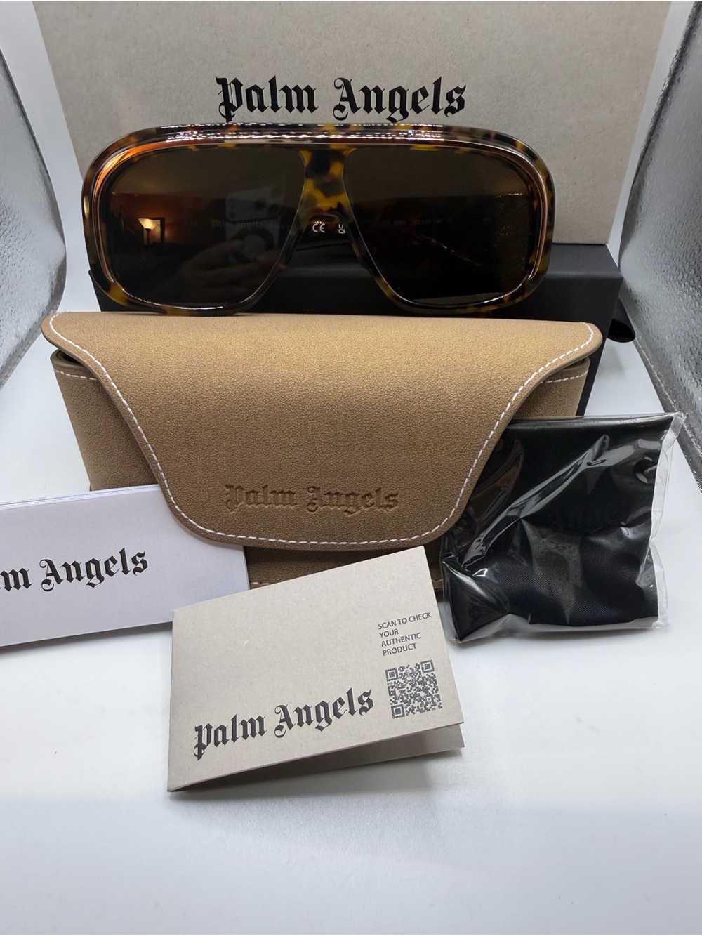Palm Angels Tortoiseshell Sunglasses - Brown